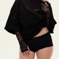 oversized tshirt preta