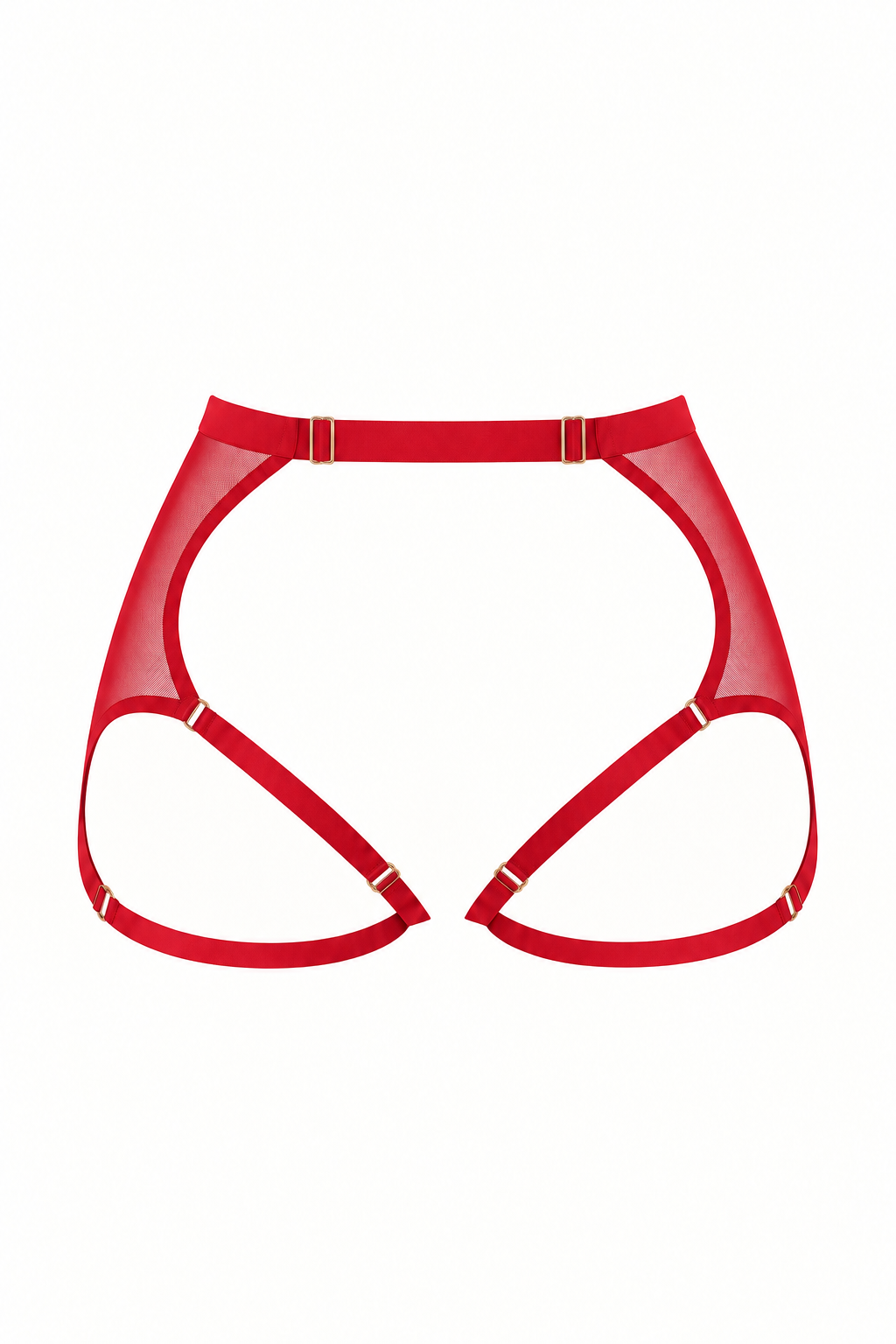 cinta liga tule vermelho