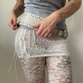 minissaia renda off-white