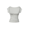 Blusa draped off white