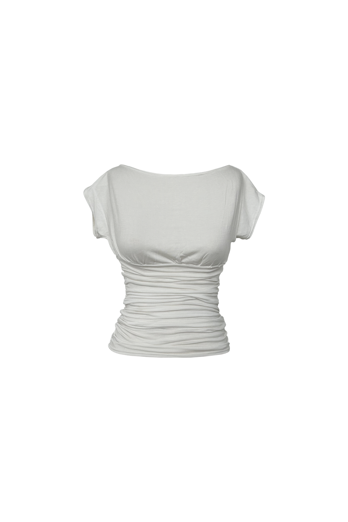 Blusa draped off white
