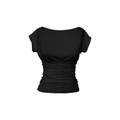 Blusa draped preta